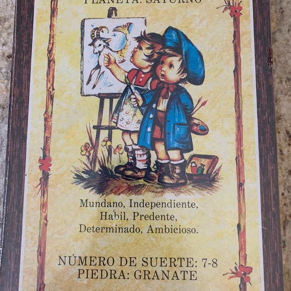 Vintage Capricorn Astrology Art en Espanol NWOT - Picture 3 of 9